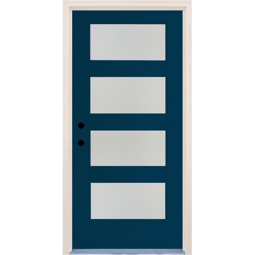 Builders Choice 36 In X 80 In Elite Atlantis Etch Glass