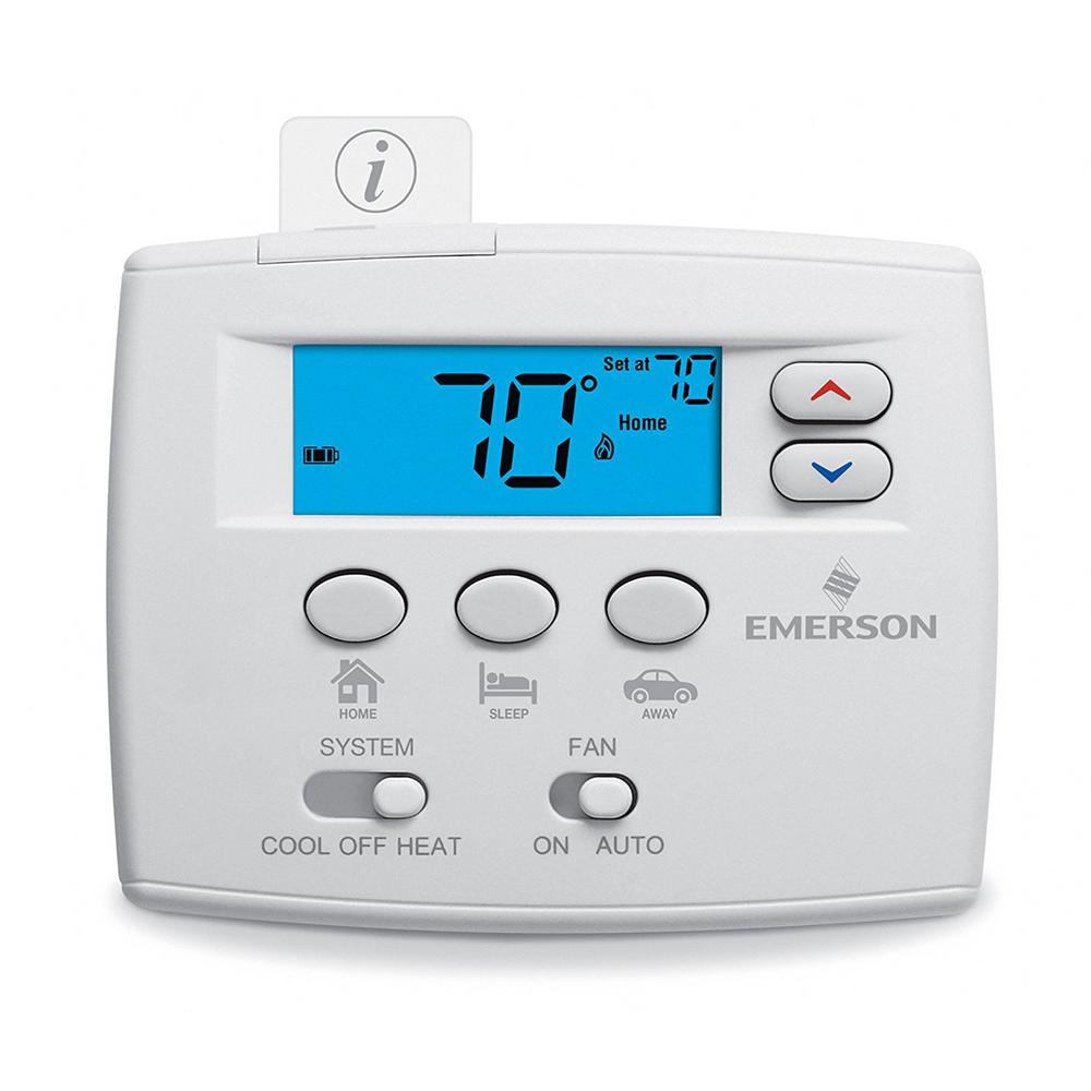 Emerson Blue Easy Set NonProgrammable Thermostat1F86EZ0251 The