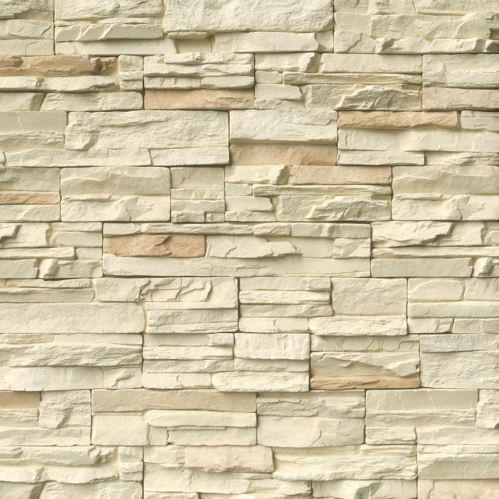MSI Bayside Cream Stacked Stone Natural Manufactured Stone Wall Cement ...