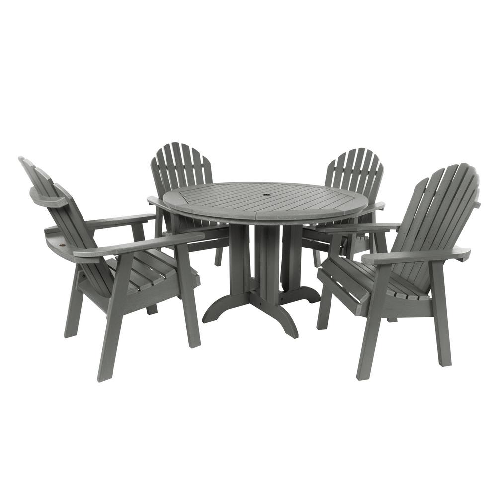 Highwood Hamilton Coastal Teak 5-Piece Recycled Plastic ...