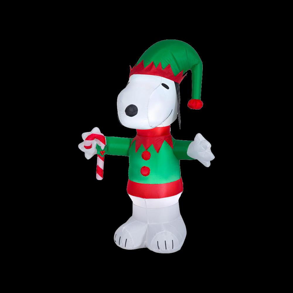 Gemmy 5 ft. Tall AirblownSnoopy as ElfMDPeanuts (WM