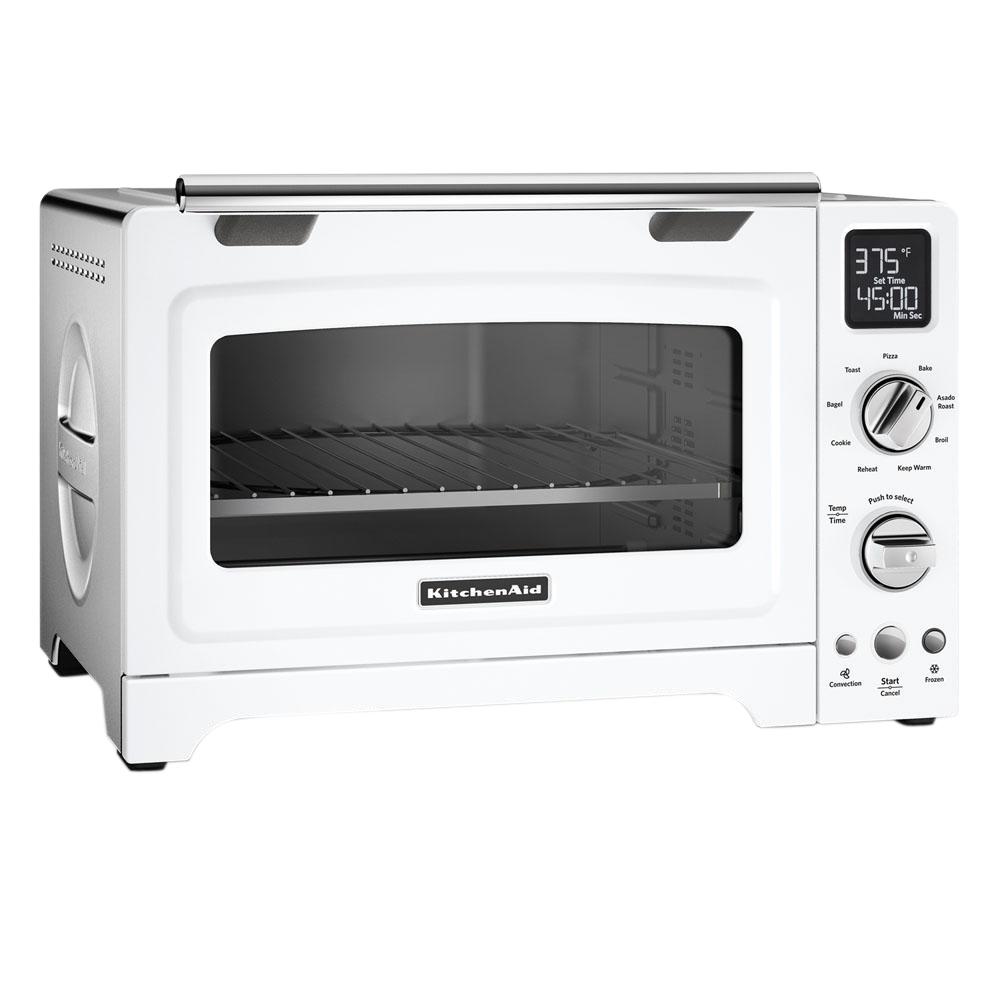KitchenAid 2000 W 4Slice White Convection Toaster Oven with NonStick
