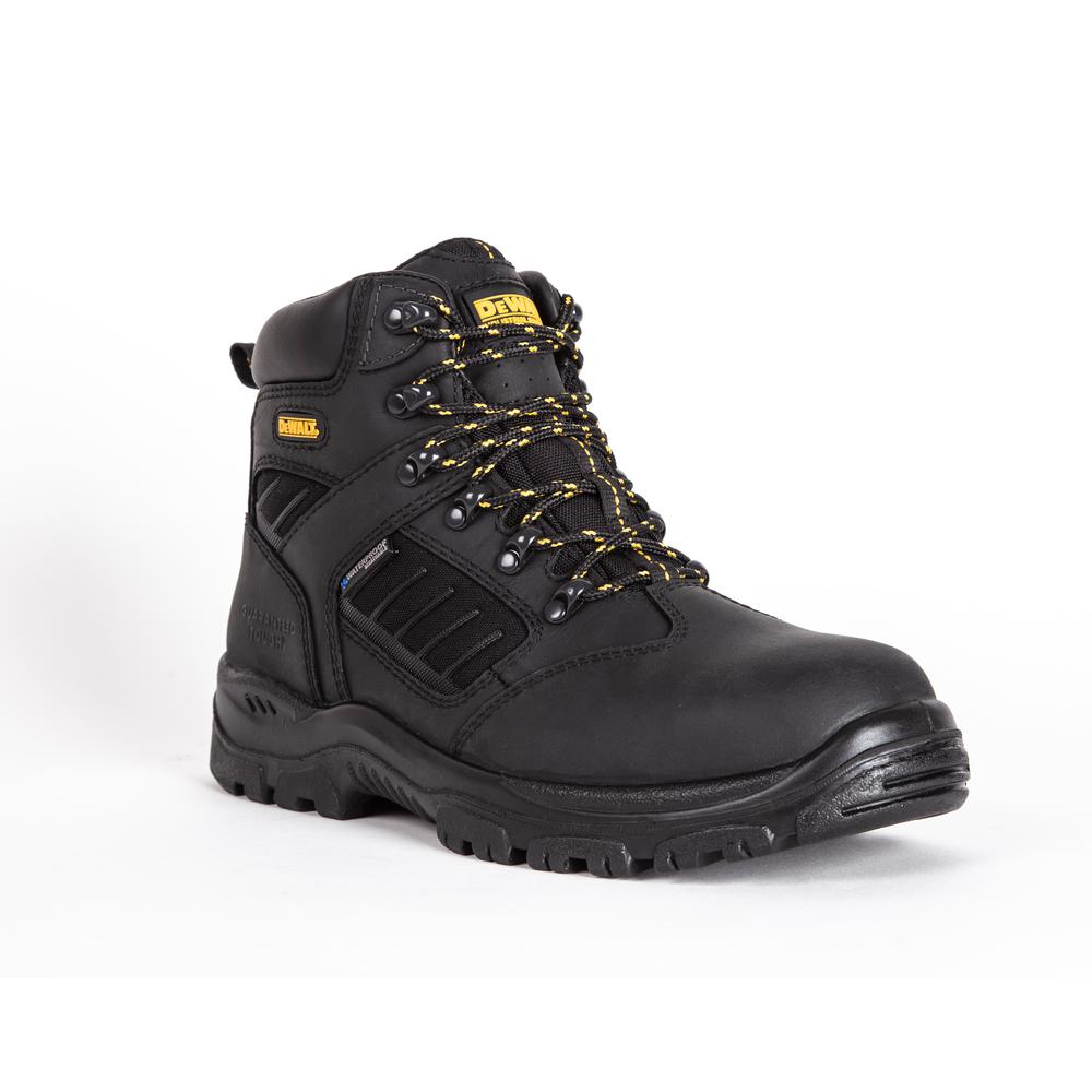 cheap black work boots for mens