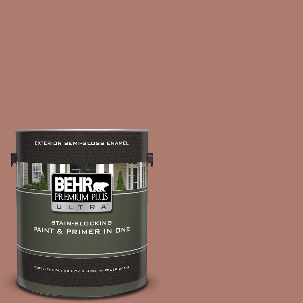 BEHR Premium Plus Ultra 1 gal. PPU211 Mars Red SemiGloss Enamel
