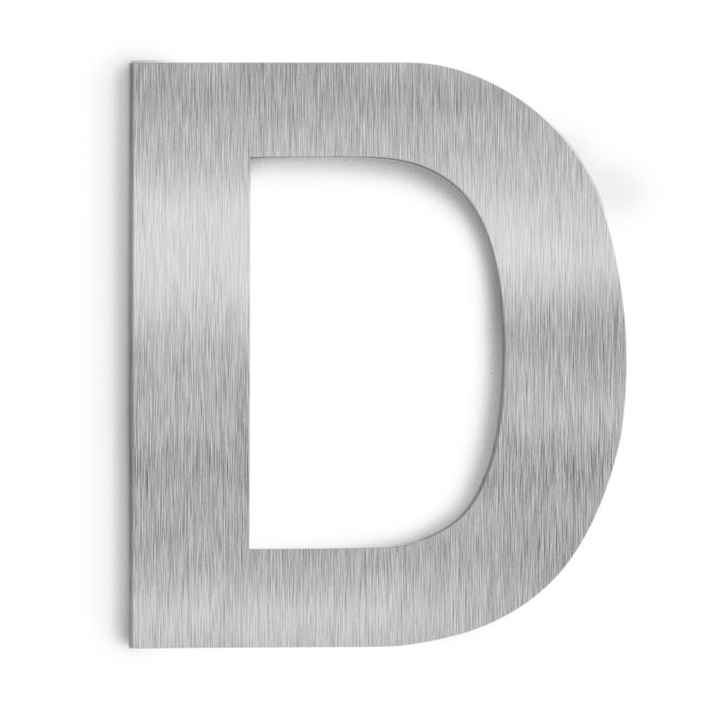 Barton 6 in. Satin Stainless Steel Floating House Letter D-90125 - The ...