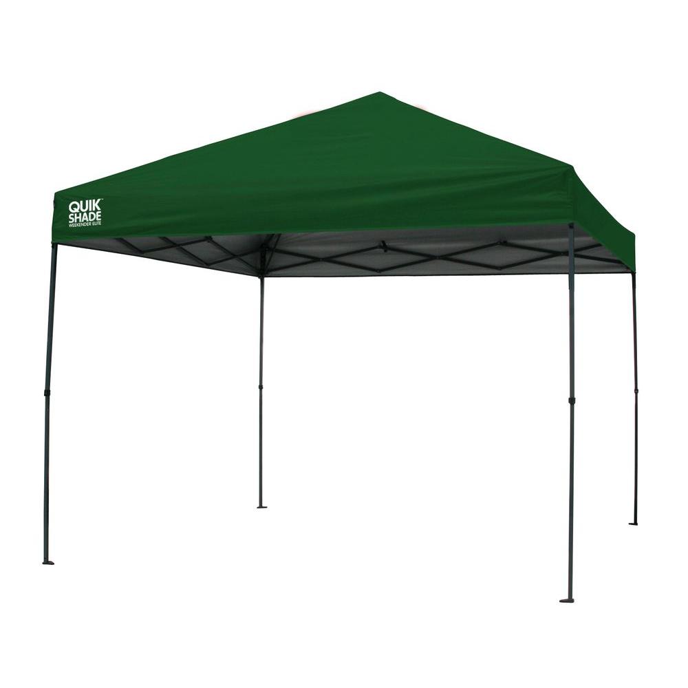 Quik Shade Weekender Elite 12 Ft X 12 Ft Instant Canopy In Green 157369ds The Home Depot