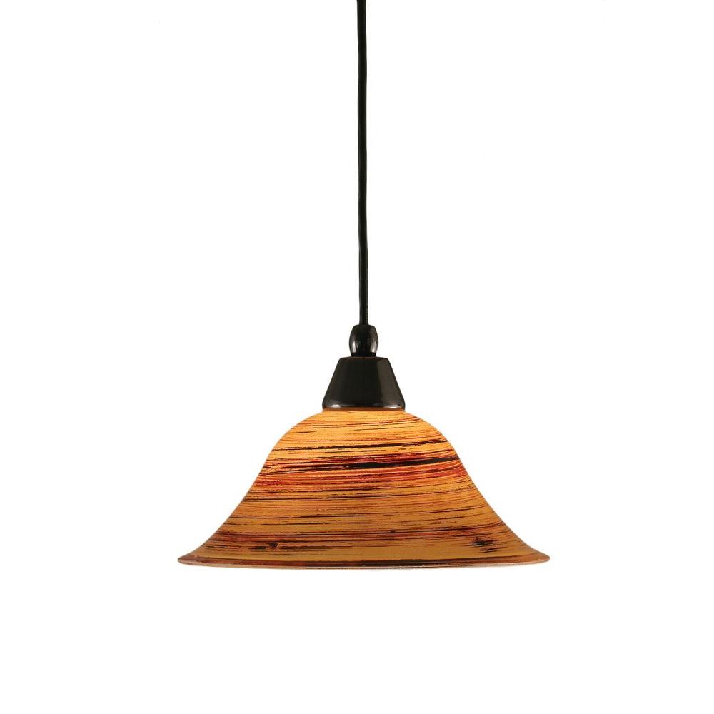 Filament Design Armenta 1 Light Black Copper Pendant With Firre Armenta 1 Light Black Copper Pendant With Firre Saturn Glass