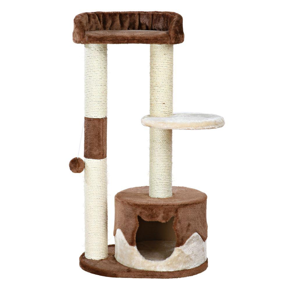 TRIXIE Brown/Beige Pillar Cat Tree44825 The Home Depot