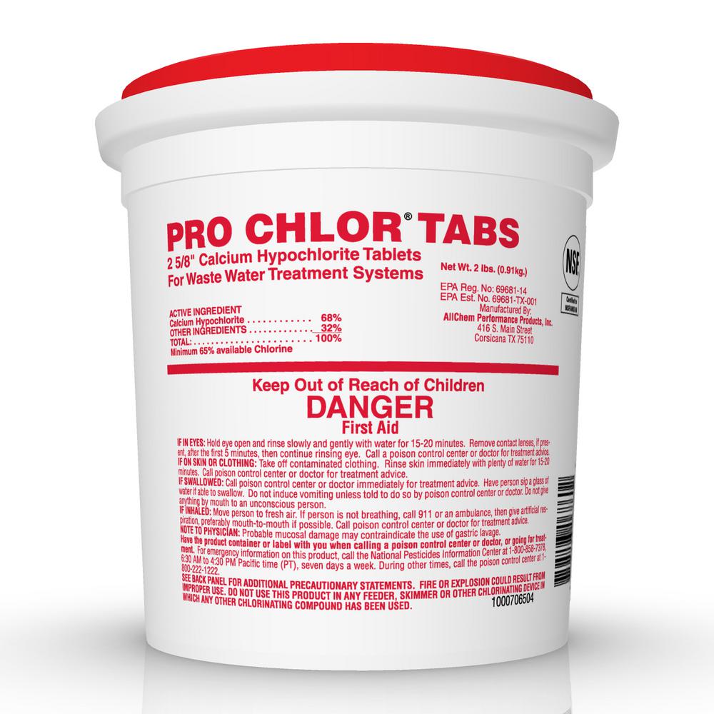 PRO CHLOR TABS 2 lbs. Aerobic Septic Tablets47002 The Home Depot