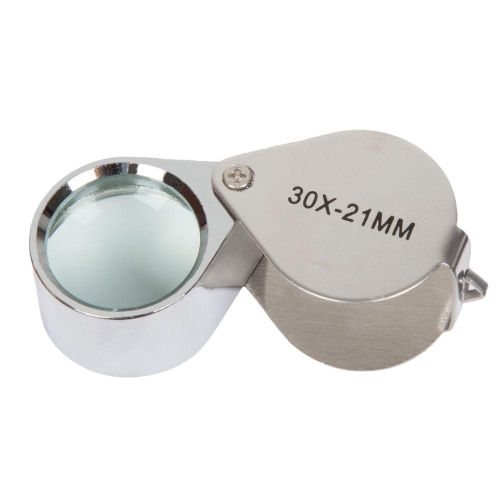 Stalwart 2 25 In 30x Jewelers Eye Loupe Magnifier With Case M The Home Depot