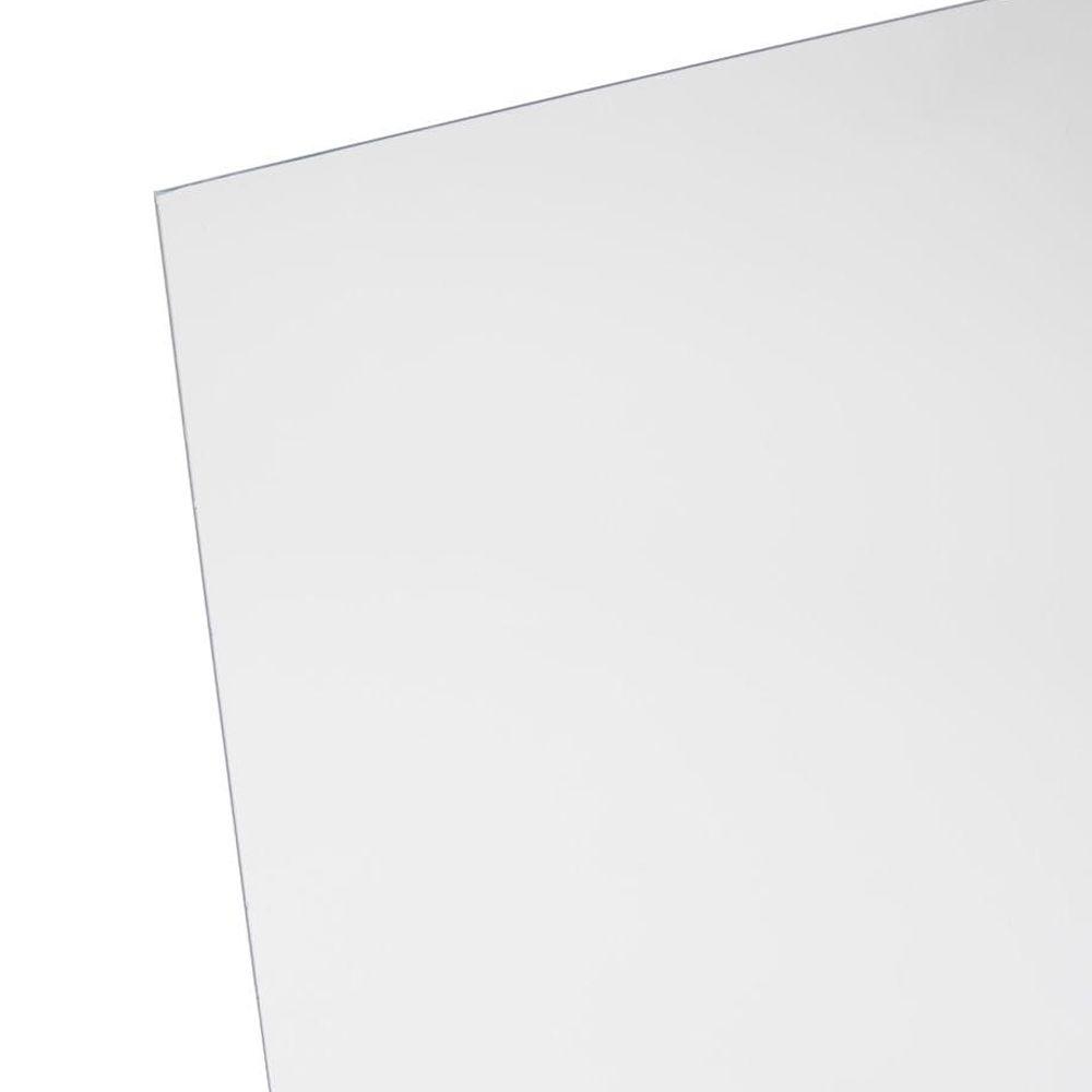 WHITE GLOSS PERSPEX RECTANGLES 26 x 14 cm 5mm thick set of 4