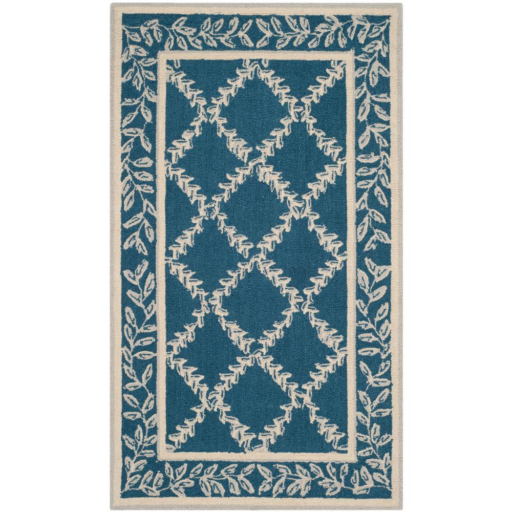 Safavieh Chelsea Navy/Cream 3 ft. 9 in. x 5 ft. 9 in. Area RugHK230N4 The Home Depot