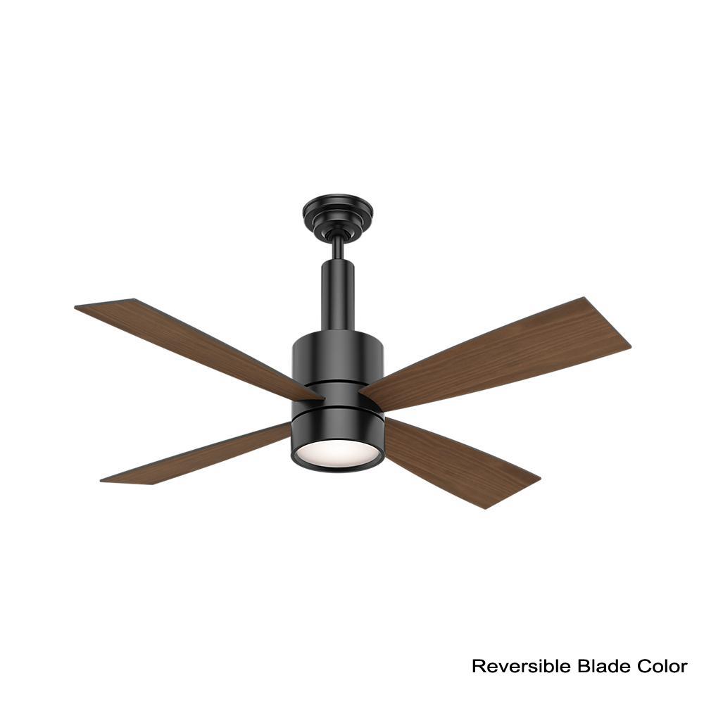 Casablanca Bullet 54 In Integrated Led Indoor Matte Black Ceiling
