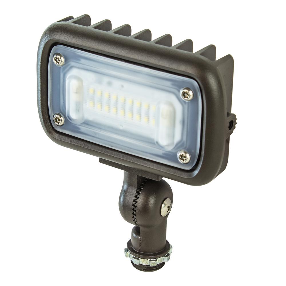 Landscape Lighting Outdoor The Home Depot 15 Watt Bronze Outdoor Integrated Led Landscape Weatherproof Wall Wash Flood Light