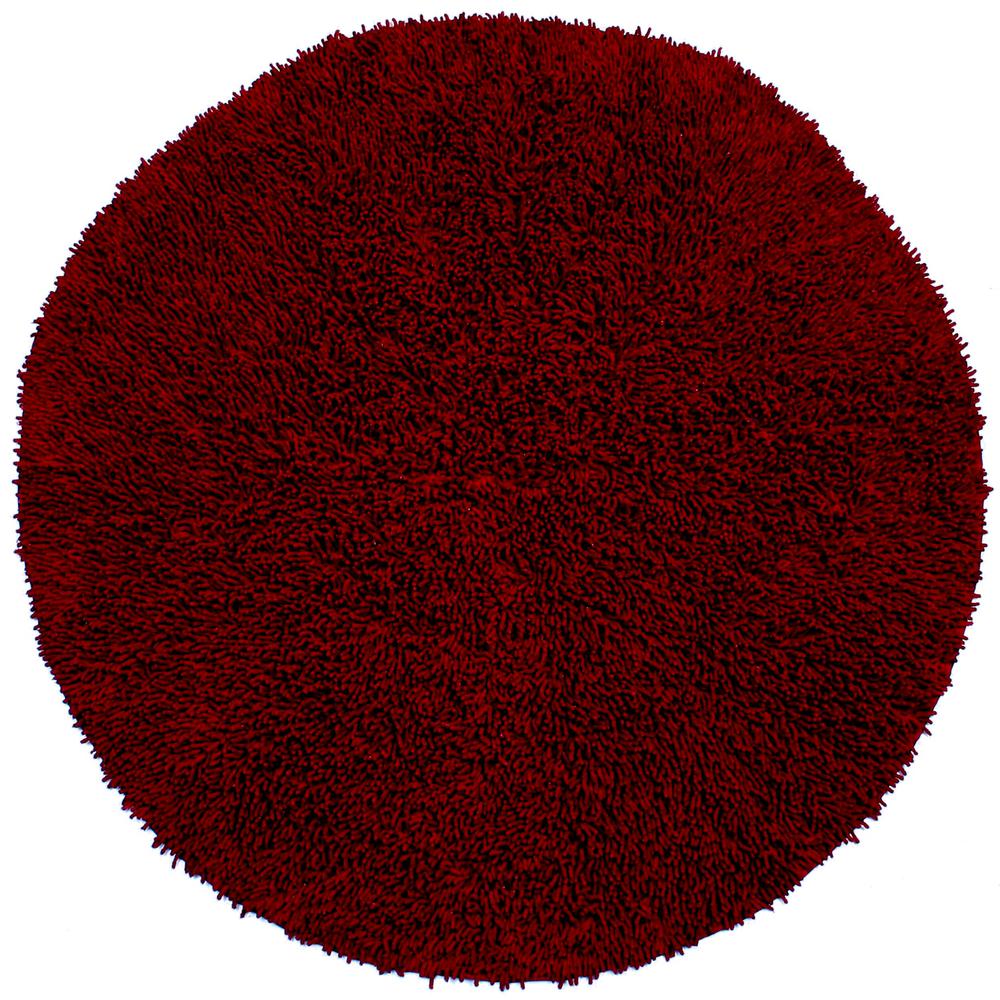 UPC 692789911631 product image for St Croix Trading Company Burgundy Shag Chenille Twist 5 ft. x 5 ft. Round Area R | upcitemdb.com