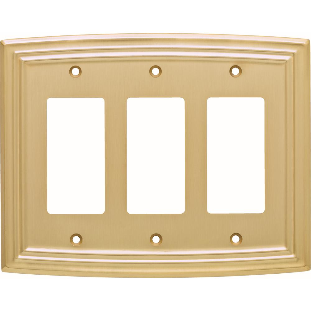 3 - Brass - Rocker Switch Plates - Switch Plates - The Home Depot