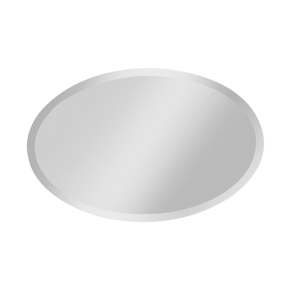 Feiss Infinity 24 In W X 36 H Frameless Oval Glass Wall Decor Frameless Oval Glass Wall Decor