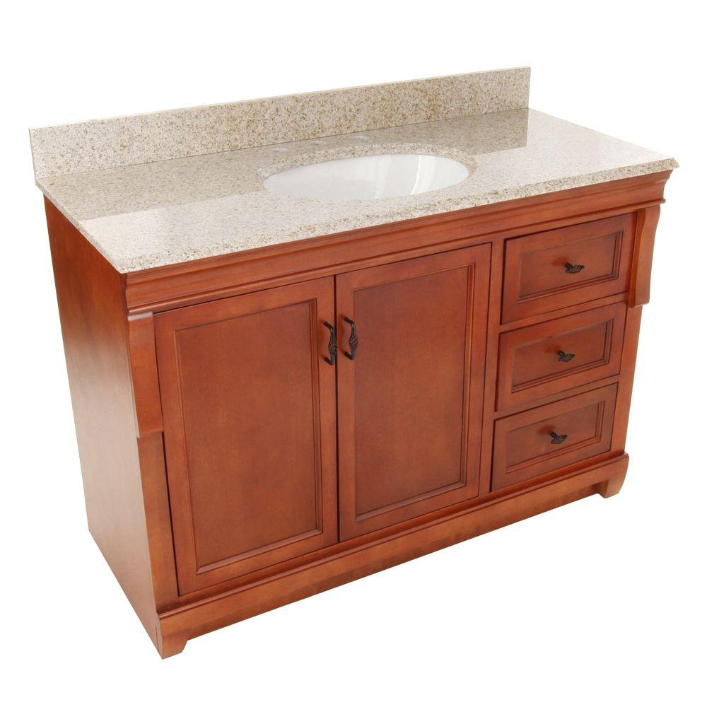 Home Decorators Collection Naples 49 in. W x 22 in. D Bath Vanity with