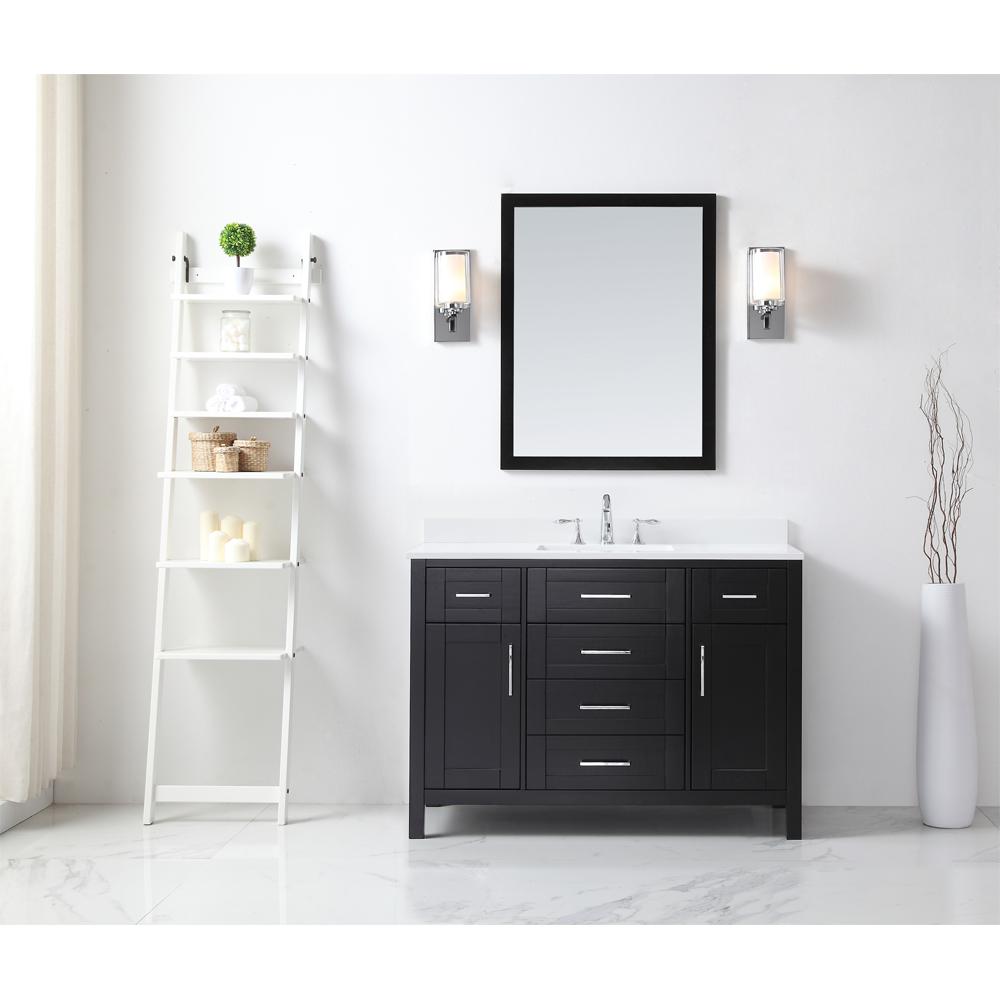 OVE Decors OVE Tahoe 48 in. W x 21 in. D Vanity in Espresso with Quartz