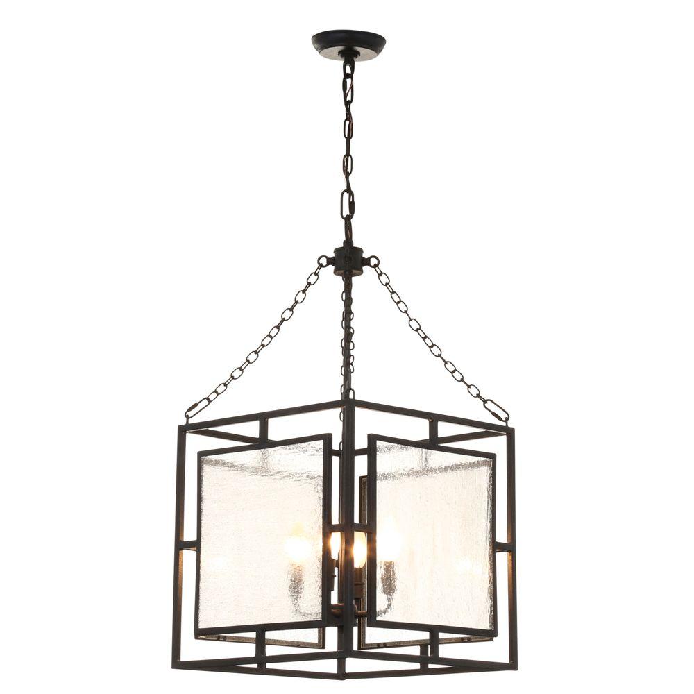 UPC 014817542189 product image for Feiss Prairielands 4-Light Dark Weathered Zinc Large Pendant | upcitemdb.com