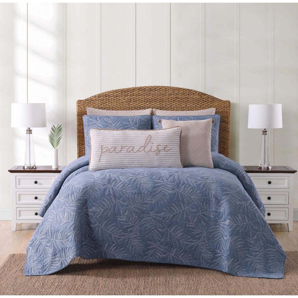 Oceanfront Resort Chambray Coast Blue King Quilt Set Qs2364blkg 2300 Oceanfront Resort Chambray Coast Blue King Quilt Set