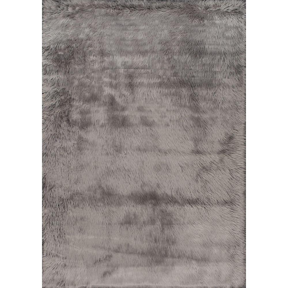 Nuloom Cloud Faux Sheepskin Plush Gray 5 Ft X 7 Area Rug Nuloom Cloud Faux Sheepskin Plush