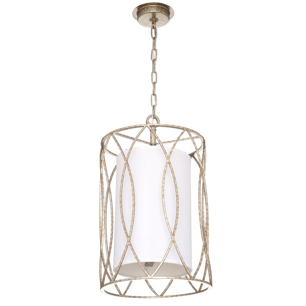 Troy Lighting Sausalito 3 Light Silver Gold Pendant F1287sg The Home Depot Troy Lighting Sausalito 3 Light Silver