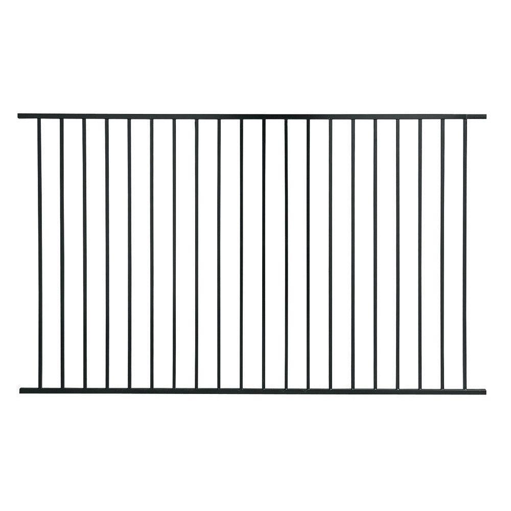 First Alert Premium Series 5 Ft. H X 8 Ft. W Ft Black Galvanized Steel ...