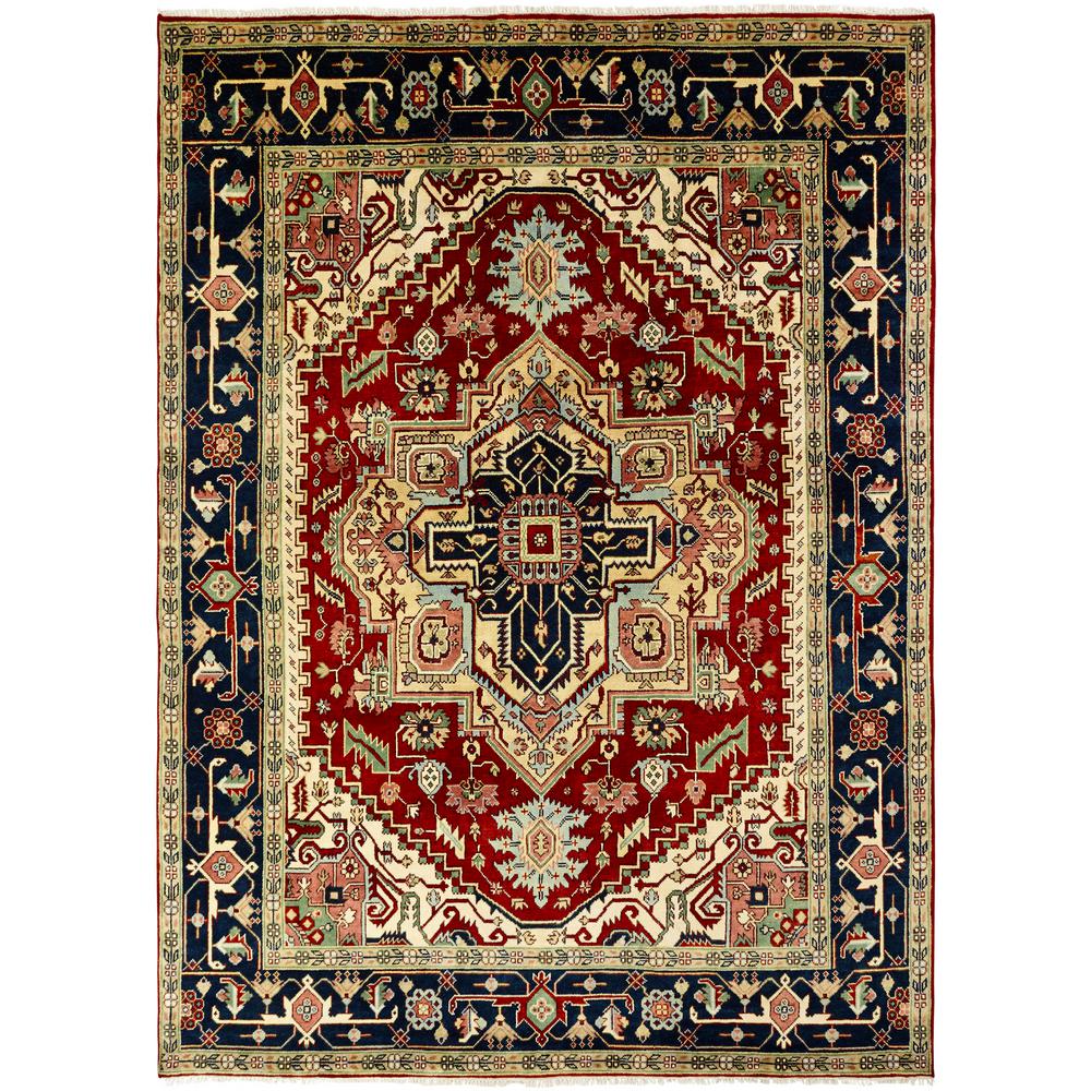 KALATY Umbria Rust/Navy 8 ft. x 10 ft. Area RugSR210 810 The Home Depot