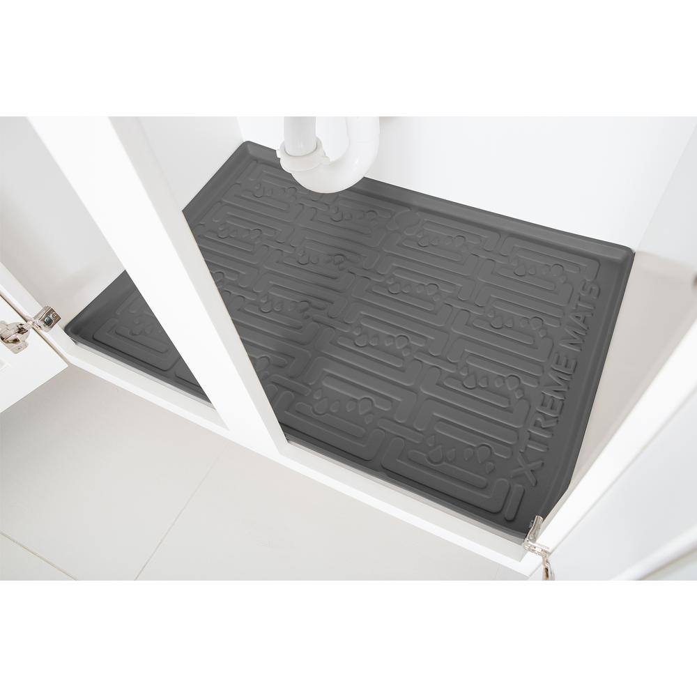 Xtreme Mats 33 5 8 In X 18 7 8 In Grey Bathroom Vanity Depth