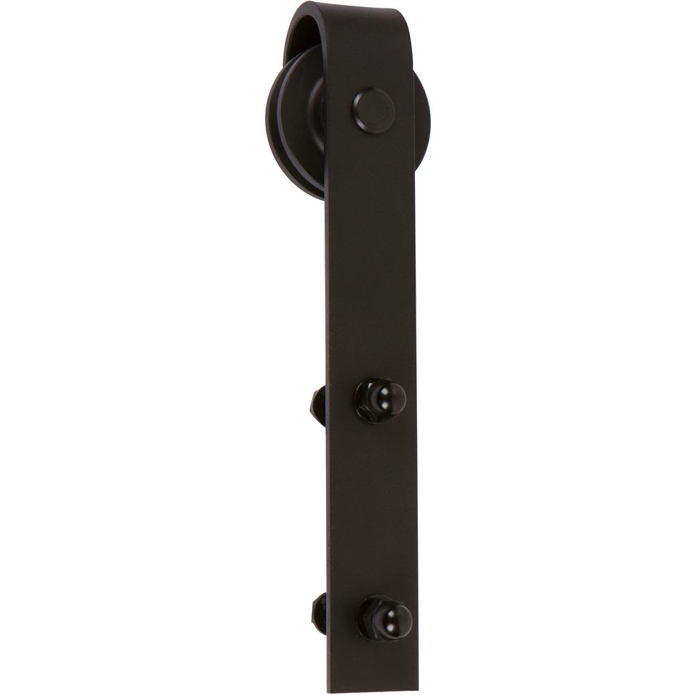 Delaney 1000 Series 5 Ft Black Standard Style Rollers Barn Door