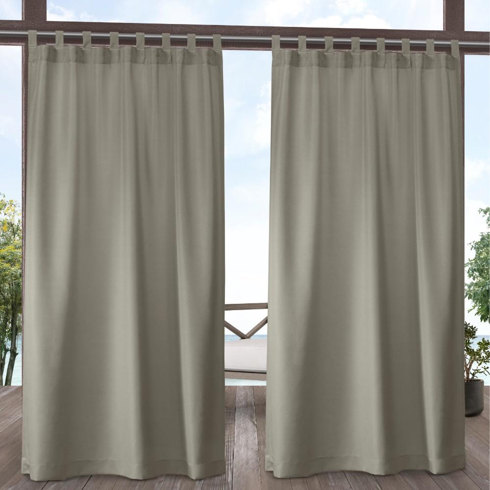 Parasol Key Largo Indoor Outdoor Window Curtain Panel In Indigo