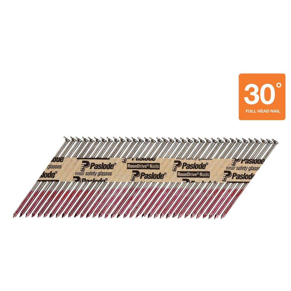 Shank Paper Tape Framing Nails 30 Degree 3 In. X 0.120Gauge Smooth