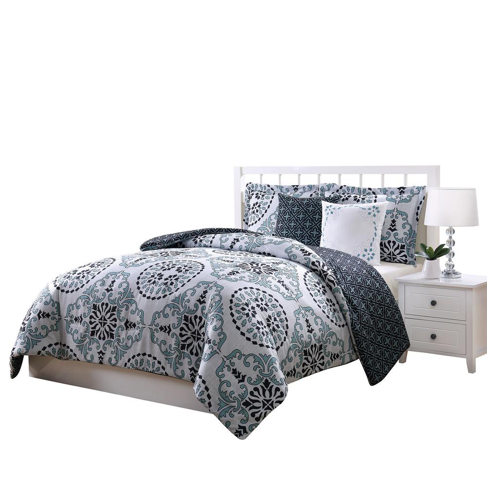 Night Sky Printed Midnight Blue Full / Queen Comforter SetCS2120FQ