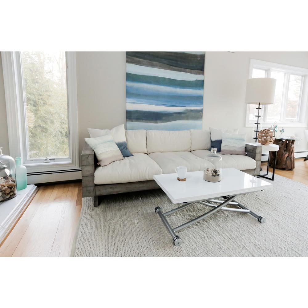 Transforming X White High Gloss Finish Coffee And Dining Table Co Transforming X White High Gloss Finish Coffee And Dining Table