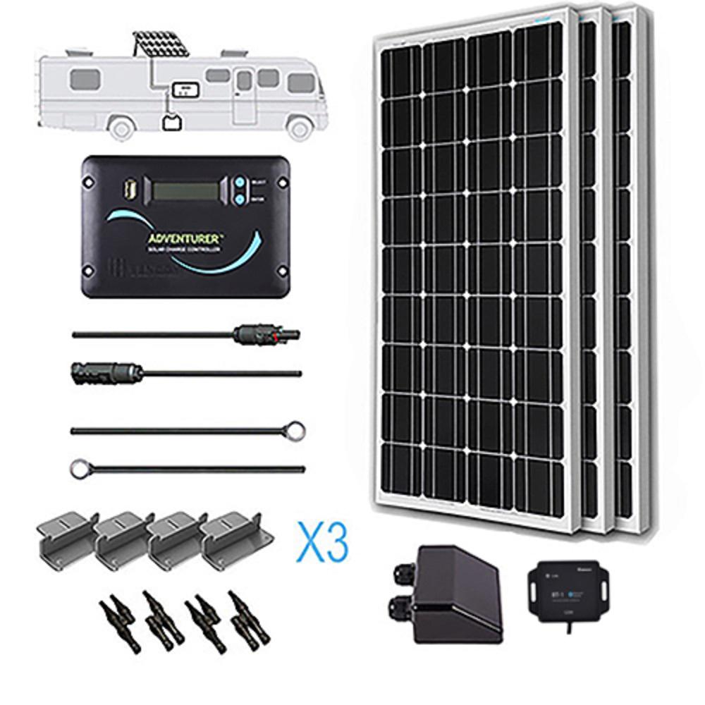 Renogy Watt Volt Monocrystalline Off Grid Solar Starter Kit For Solar System With Mppt