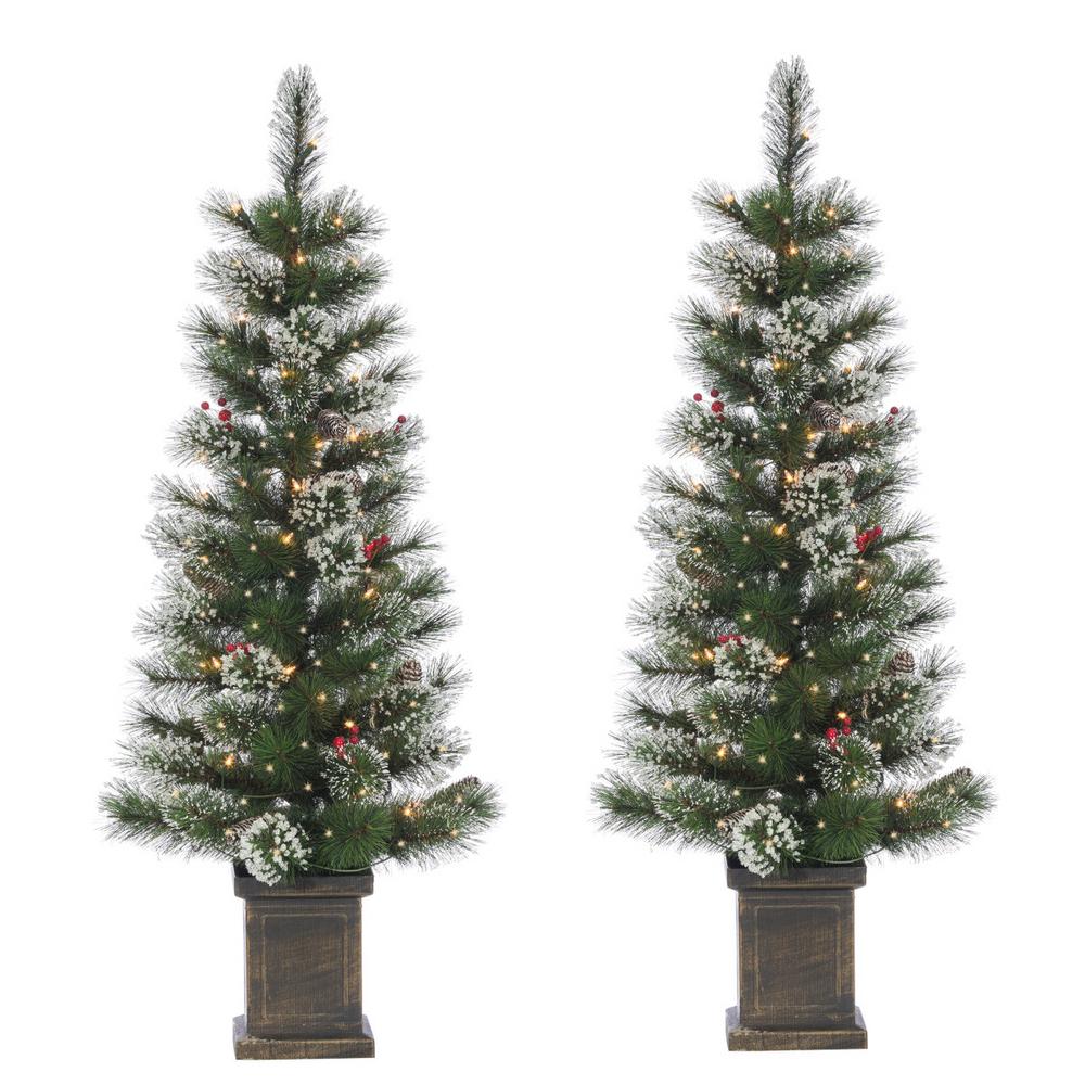S 2 4 Ft Potted Hard Mixed Needle Loveland Spruce Artificial S 2 4 Ft Potted Hard Mixed Needle Loveland Spruce Artificial Christmas Tree With