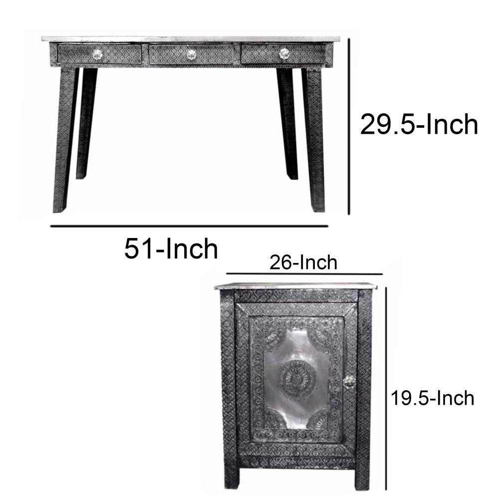 26 inch console table