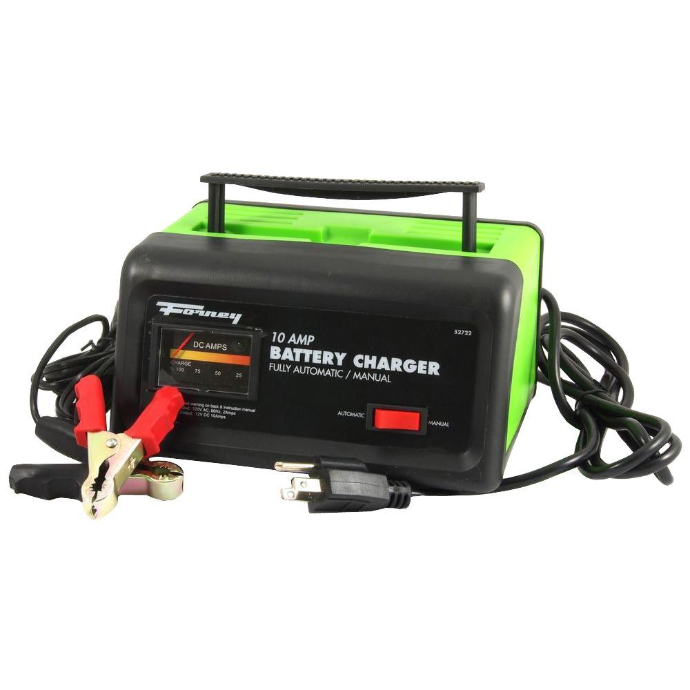 Forney 10 Amp 120 Volt Battery Charger 52722 The Home Depot Forney 10 Amp 120 Volt Battery Charger