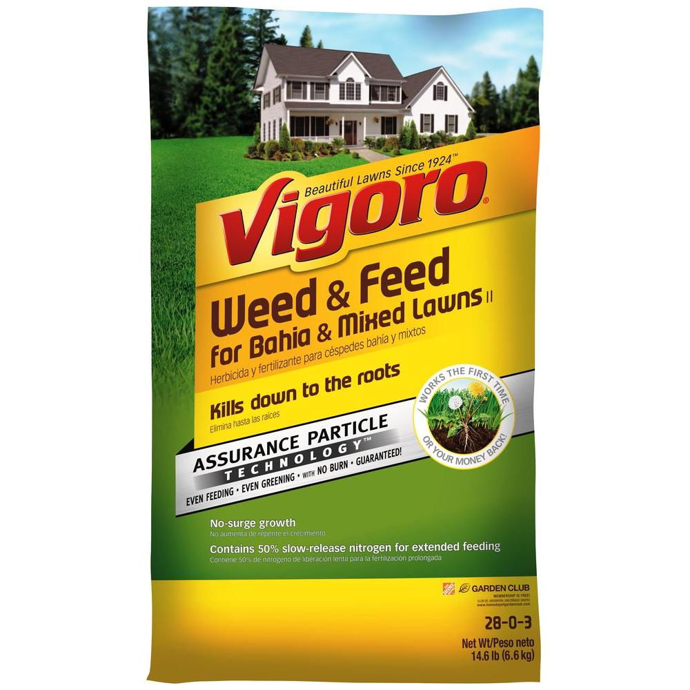 Vigoro Weed and Feed 5,000 sq. ft. for Bahia and Mixed Lawns II ...
