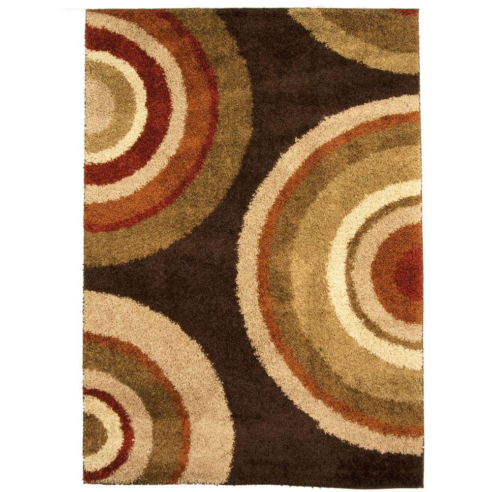 7 X 10 Orian Rugs Area The Home Depot Eclipse Brown 7 Ft X 10 Indoor Area Rug