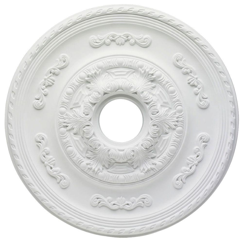 Hampton Bay 21 In Sofia Ceiling Medallion 82305 The Home Depot