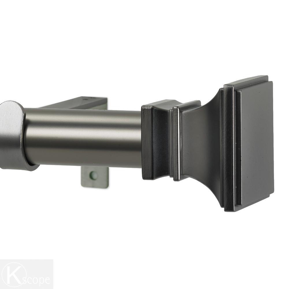 Art Decor 120 in. NonTelescoping 11/8 in. Single Window Curtain Rod