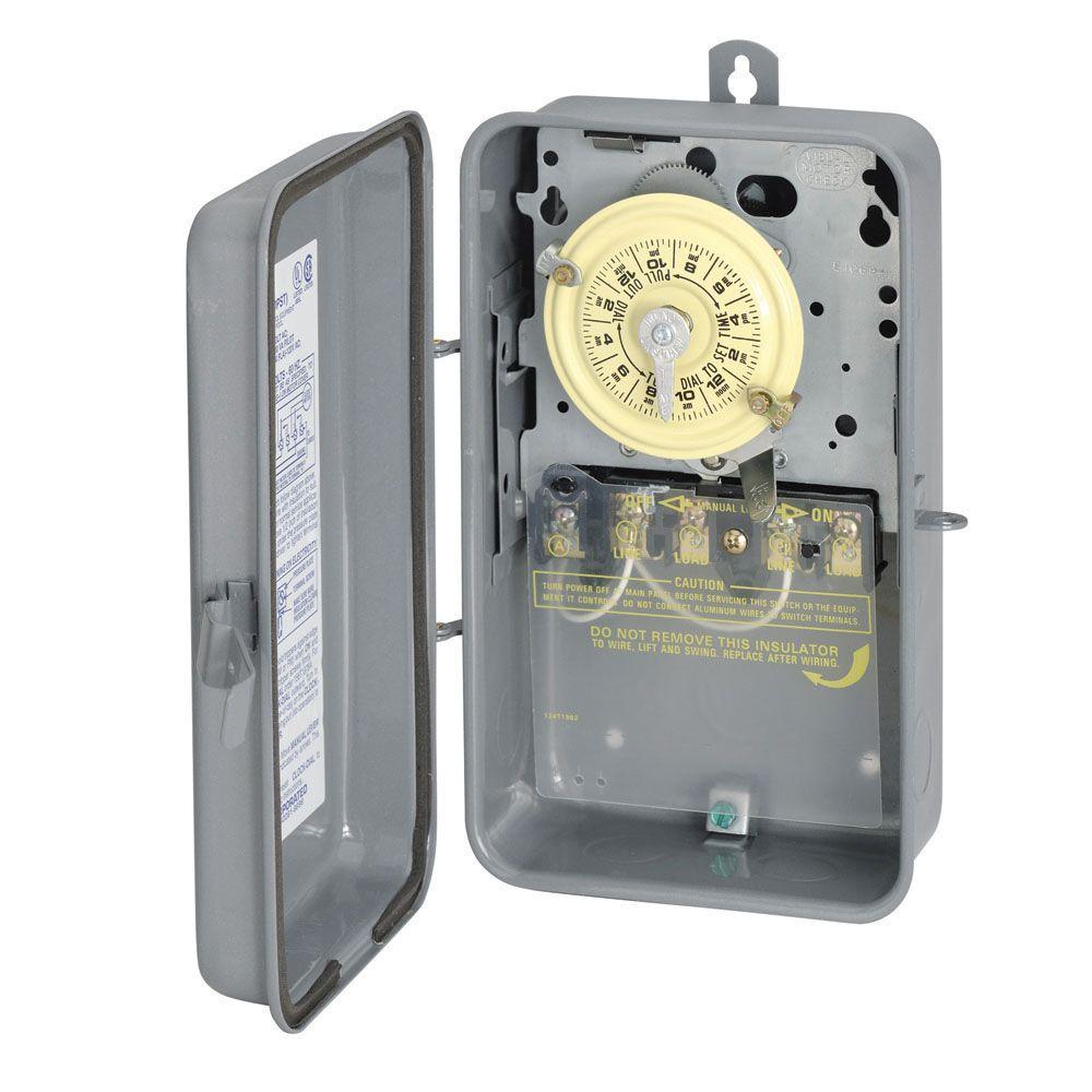 Intermatic T104R 40 Amp 208-277 Volt DPST 24-Hour ... photocell 277 volt wiring 
