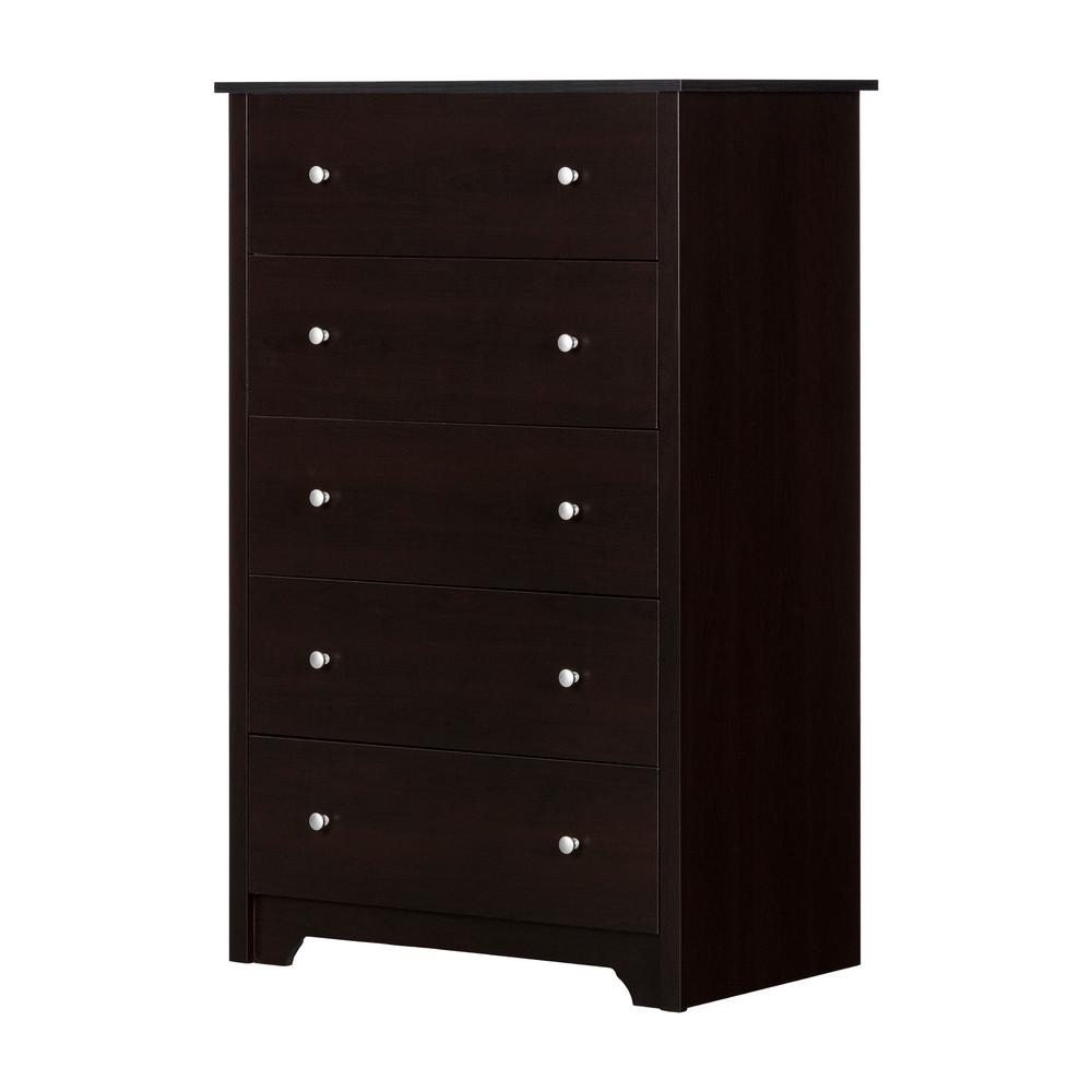 South Shore Vito 5 Drawer Sumptuous Cherry Chest 3156035 The