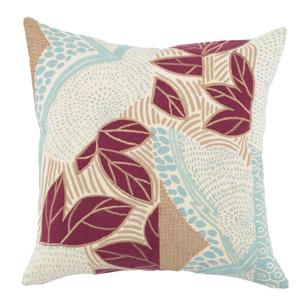 Villa Heather Surf Berry 20 In X 20 In Linen Print And