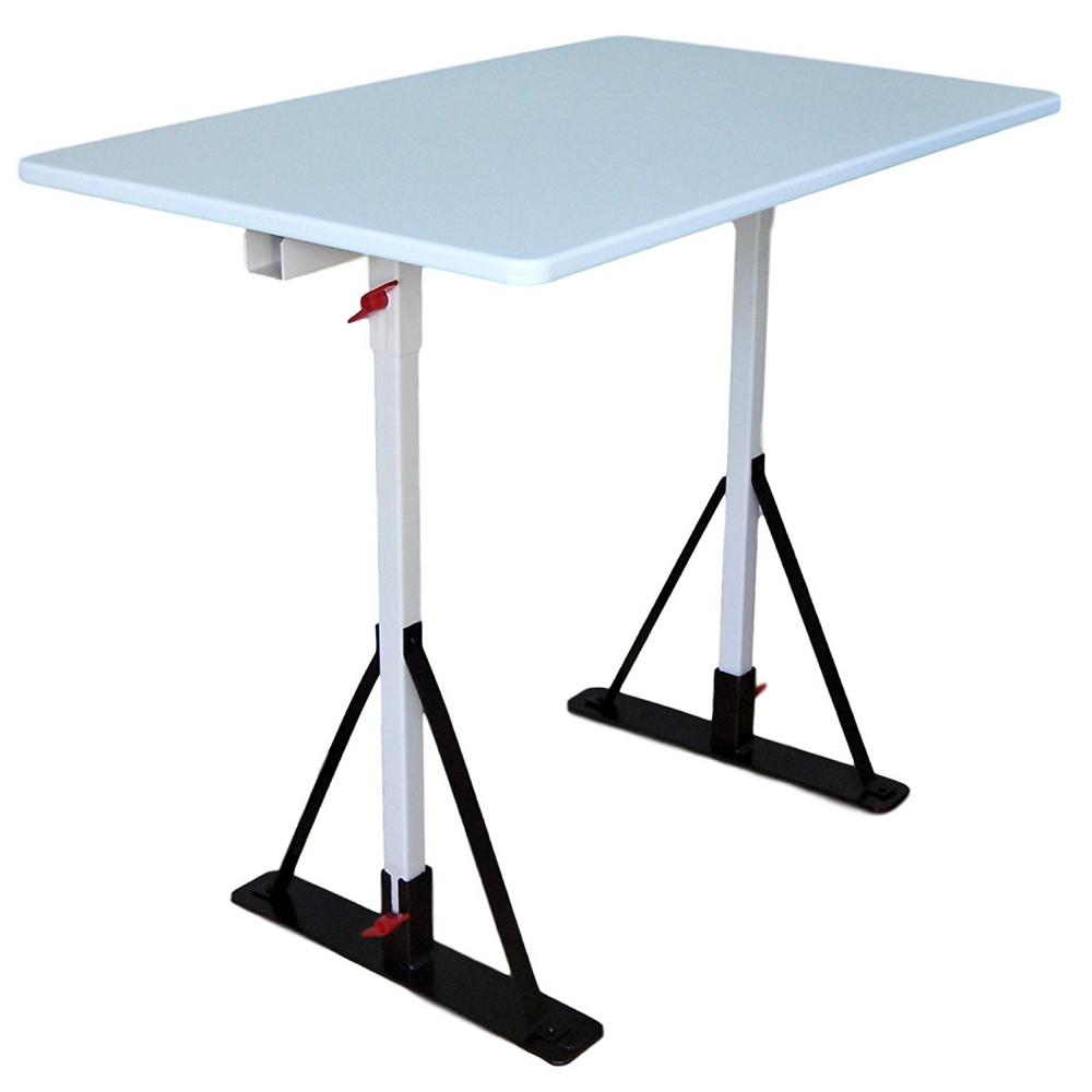 Dibs White Portable Desk Db1 The Home Depot Dibs White Portable Desk