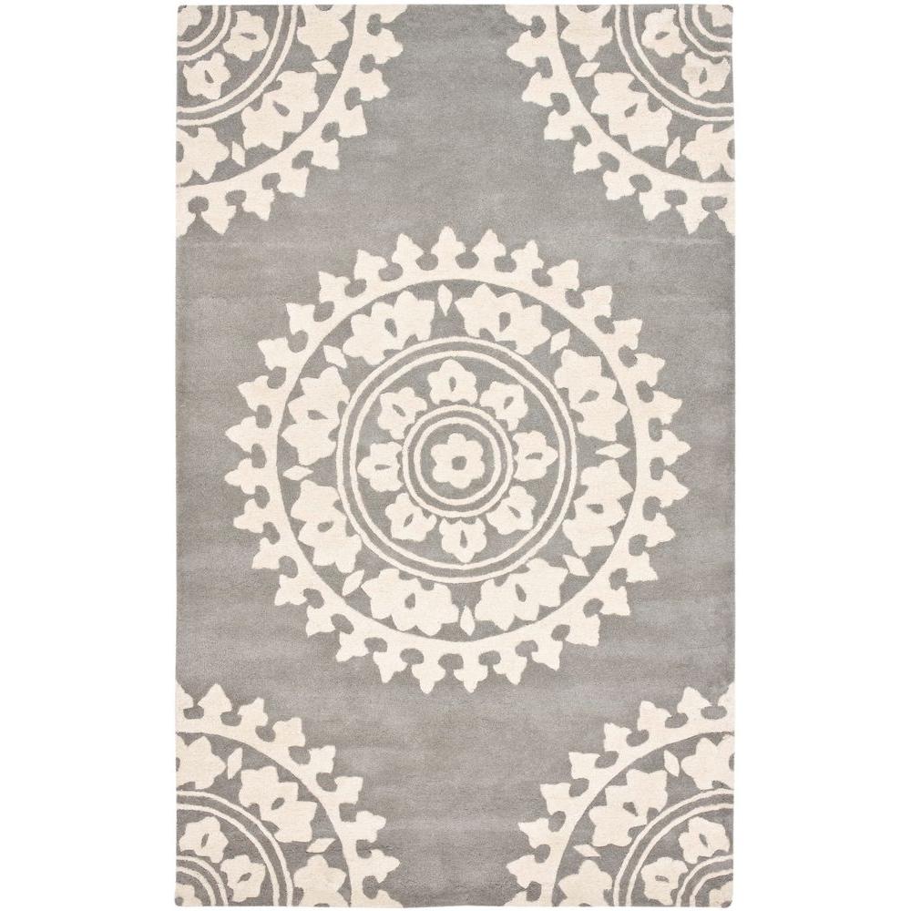 Safavieh Soho Light Grey/Ivory 8 ft. x 10 ft. Area RugSOH732K810