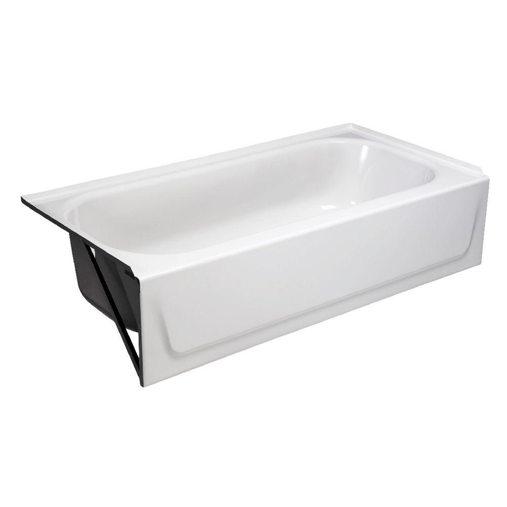 STERLING Performa 5 ft. Left Drain Rectangular Alcove Bathtub in White