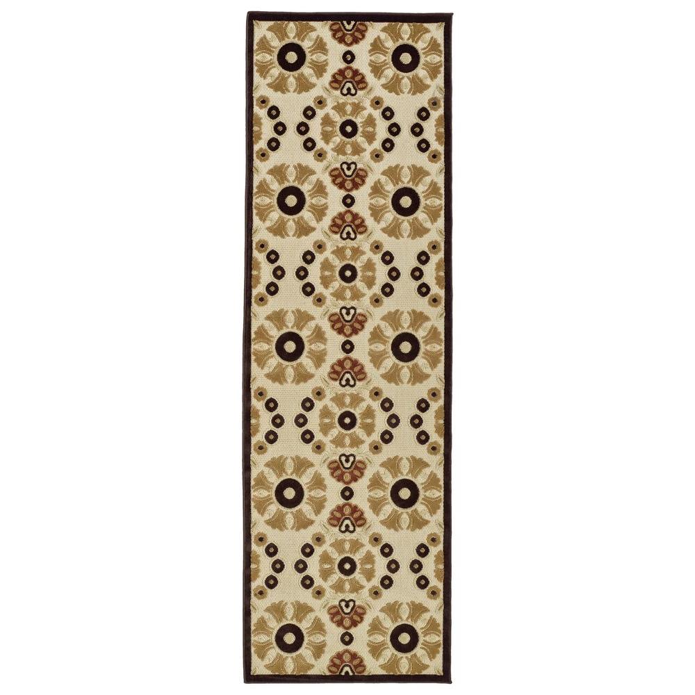 Tan Rustic Outdoor Rugs The Home Depot Indoor Outdoor Runner Rug